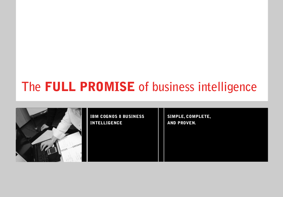 The Full Promise of Business Intelligence