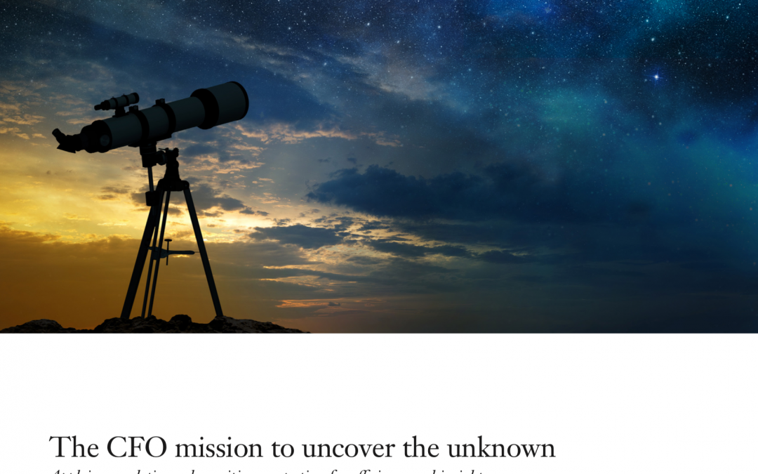 The CFO mission to uncover the unknown